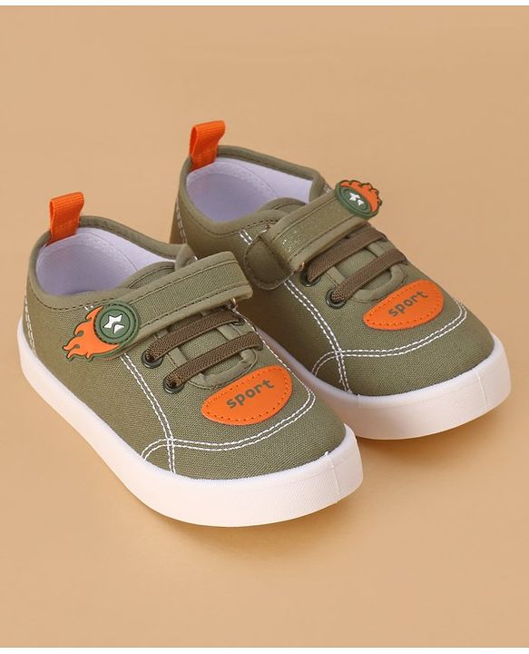 Cute Walk by Babyhug Velcro Closure Casual Shoes - Green