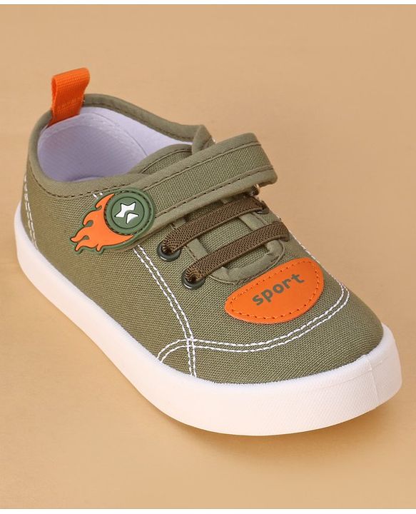 Cute Walk by Babyhug Velcro Closure Casual Shoes - Green