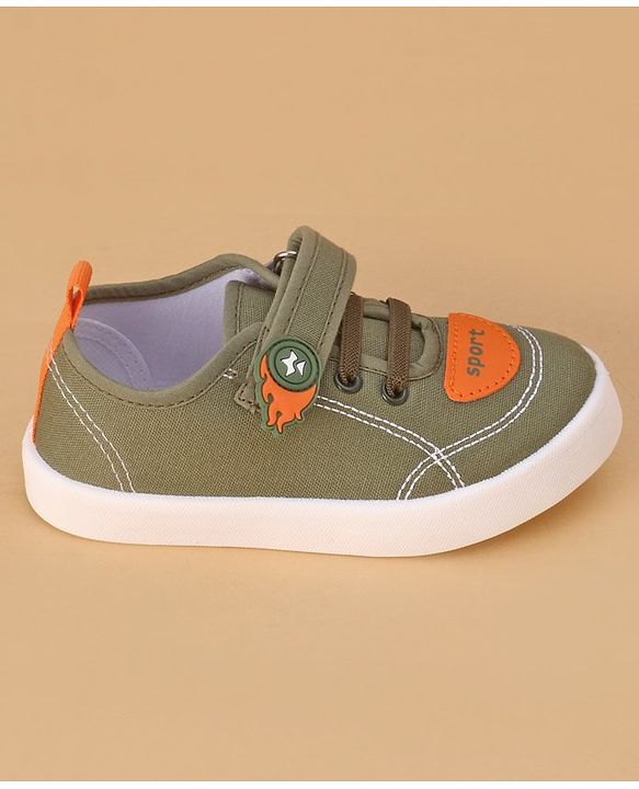 Cute Walk by Babyhug Velcro Closure Casual Shoes - Green