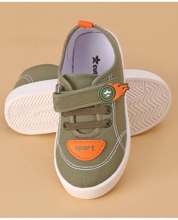 Cute Walk by Babyhug Velcro Closure Casual Shoes - Green