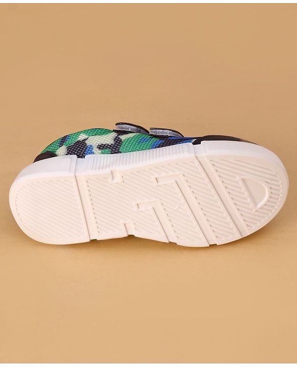 Cute Walk by Babyhug Velcro Closure Casual Shoes Camouflage Pattern - Navy Blue
