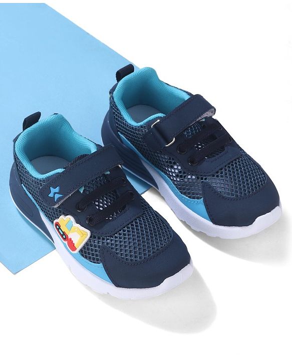 Cute Walk by Babyhug Sneakers Shoes with Velcro Closure - Navy Blue