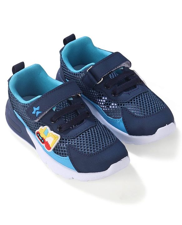 Cute Walk by Babyhug Sneakers Shoes with Velcro Closure - Navy Blue