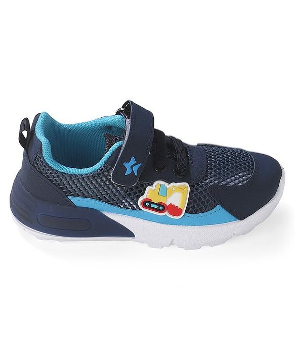 Cute Walk by Babyhug Sneakers Shoes with Velcro Closure - Navy Blue