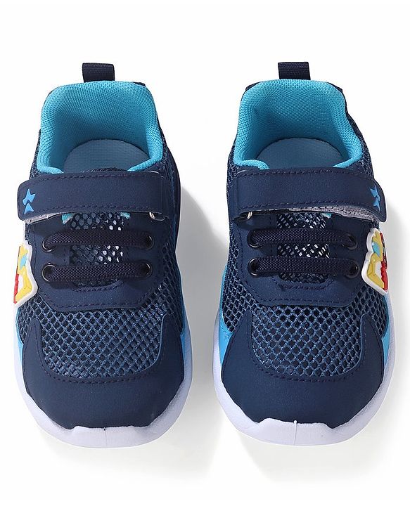Cute Walk by Babyhug Sneakers Shoes with Velcro Closure - Navy Blue