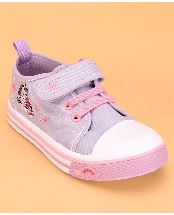 Cute Walk by Babyhug Velcro Closure Casual Shoes - Purple