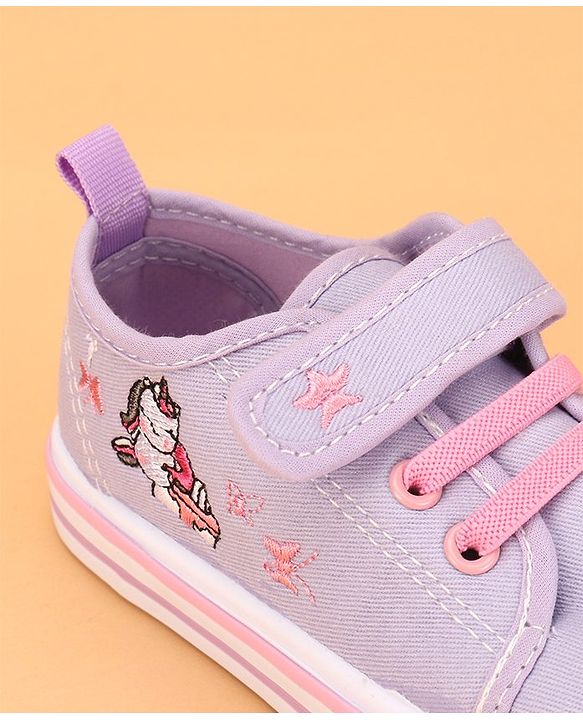 Cute Walk by Babyhug Velcro Closure Casual Shoes - Purple