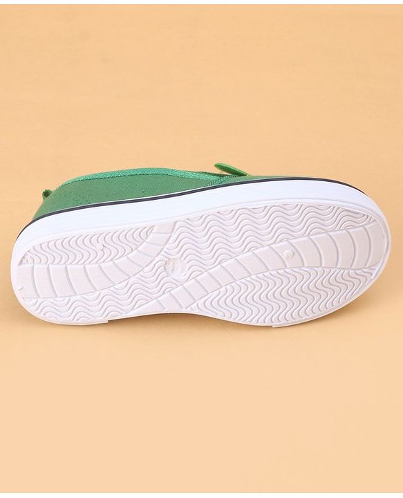 Cute Walk by Babyhug Slip on Casual Shoes with Bear Print- Green