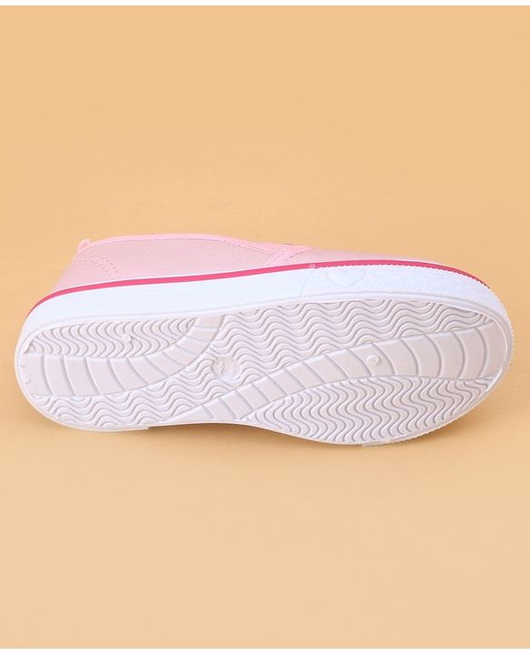 Cute Walk by Babyhug Slip on Casual Shoes with Kitty Print- Pink