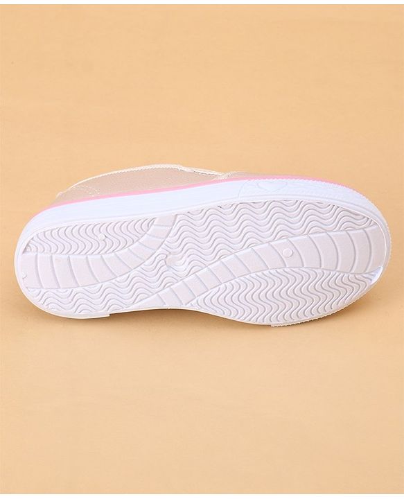 Cute Walk by Babyhug Slip on Casual Shoes with Kitty Print- Beige