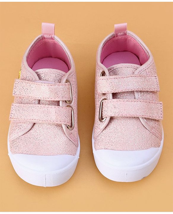 Cute Walk by Babyhug Velcro Closure & Fruit Embroidery Casual Shoes - Green
