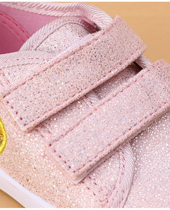 Cute Walk by Babyhug Velcro Closure & Fruit Embroidery Casual Shoes - Green