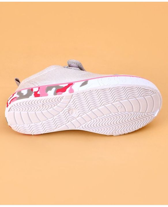 Cute Walk by Babyhug Shoes Kitty Print with Velcro Closure - Pink