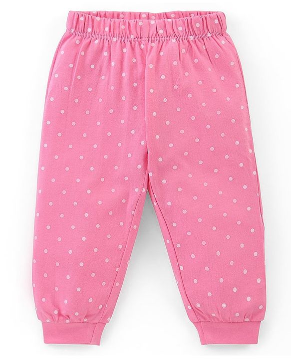 Babyhug Disney Cotton Single Jersey Knit Full Sleeves Night Suit Minnie Mouse Print- Purple & Pink