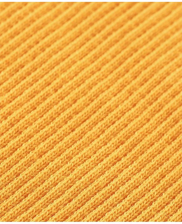 Babyhug Cotton Knit  Full Sleeves Solid Skivi T-Shirt - Yellow