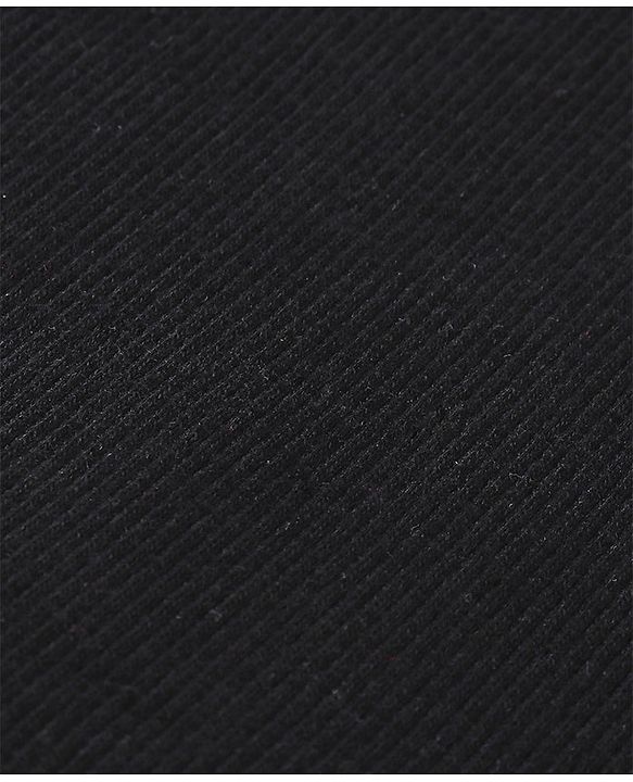 Babyhug Cotton Knit Full Sleeves Solid Skivi T-Shirt - Black