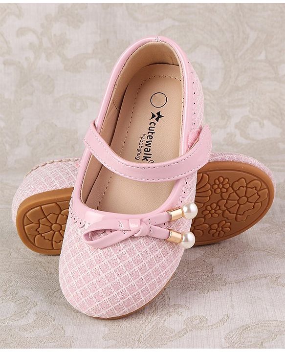Cute Walk by Babyhug Velcro Closure Ballerina - Pink