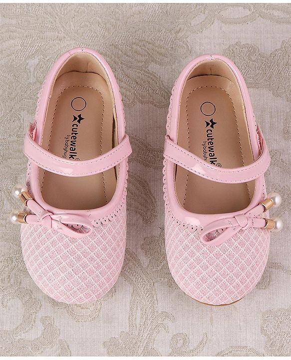 Cute Walk by Babyhug Velcro Closure Ballerina - Pink