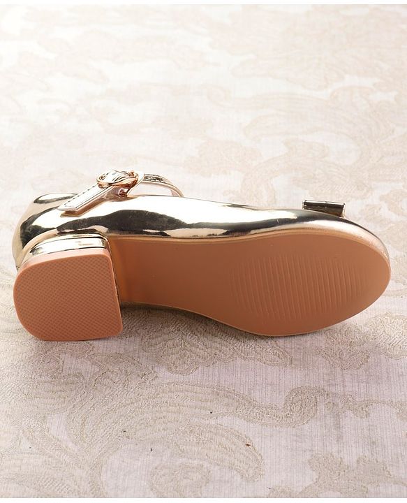 Cute Walk by Babyhug Ballerinas with Buckle Closure & Bow Applique -  Silver