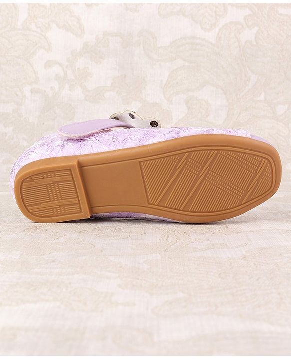 Cute Walk by Babyhug Ballerina with Velcro Closure & Bow Applique - Beige