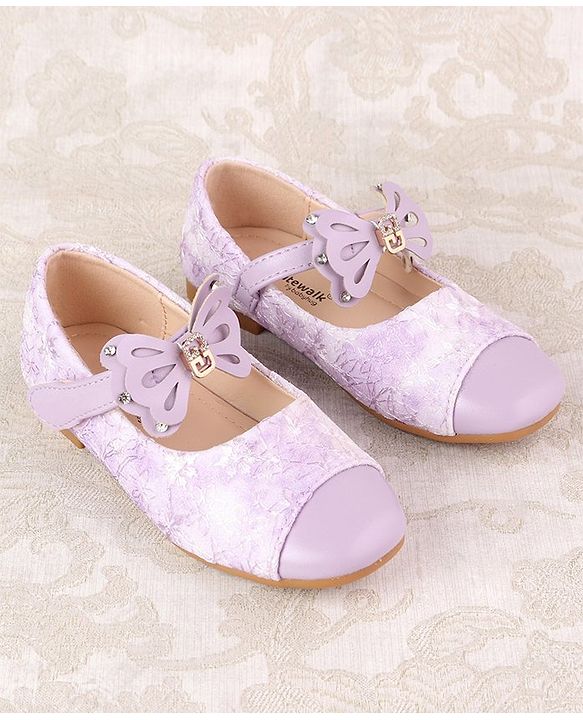 Cute Walk by Babyhug Ballerina with Velcro Closure & Bow Applique - Beige