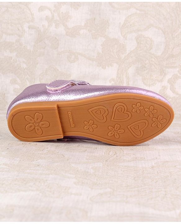 Cute Walk by Babyhug Ballerina with Velcro Closure & Bow Applique - Purple