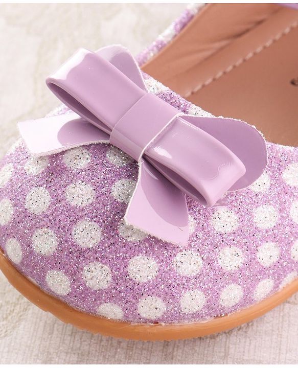 Cute Walk by Babyhug Velcro Closure Ballerina with Bow Applique - Pink