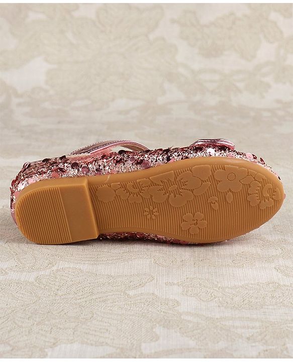 Cute Walk by Babyhug Ballerina With Sequins & Bow Applique - Pink