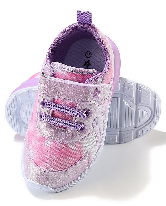 Cute Walk by Babyhug Velcro Closure Sneaker - Purple