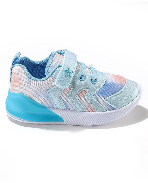 Cute Walk by Babyhug Velcro Closure Sneaker - Light Blue