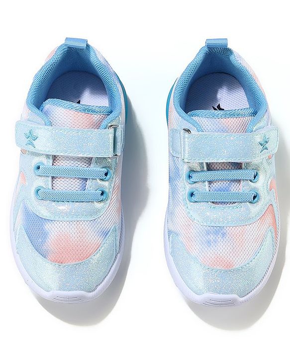 Cute Walk by Babyhug Velcro Closure Sneaker - Light Blue