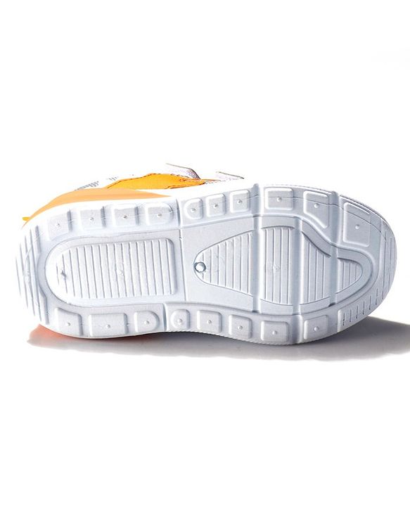 Cute Walk by Babyhug Velcro Closure Sneakers With Dino Patch Applique - Grey