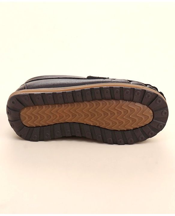 Cute Walk by Babyhug Formal Slip On Shoes - Coffee Brown