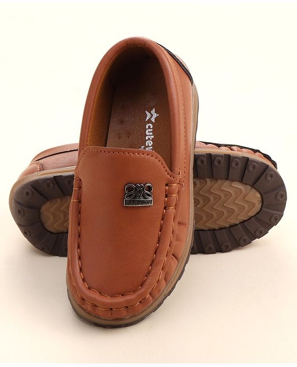 Cute Walk By Babyhug Slip On Loafers -  Brown