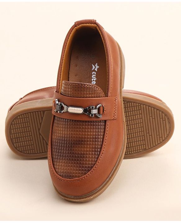 Cute Walk by Babyhug Slip On  Formal Shoes - Brown