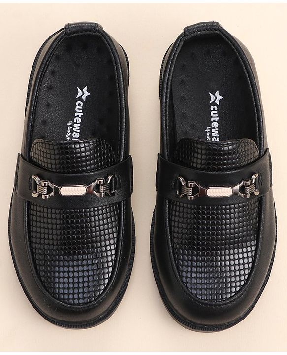 Cute Walk by Babyhug Slip On  Formal Shoes - Black
