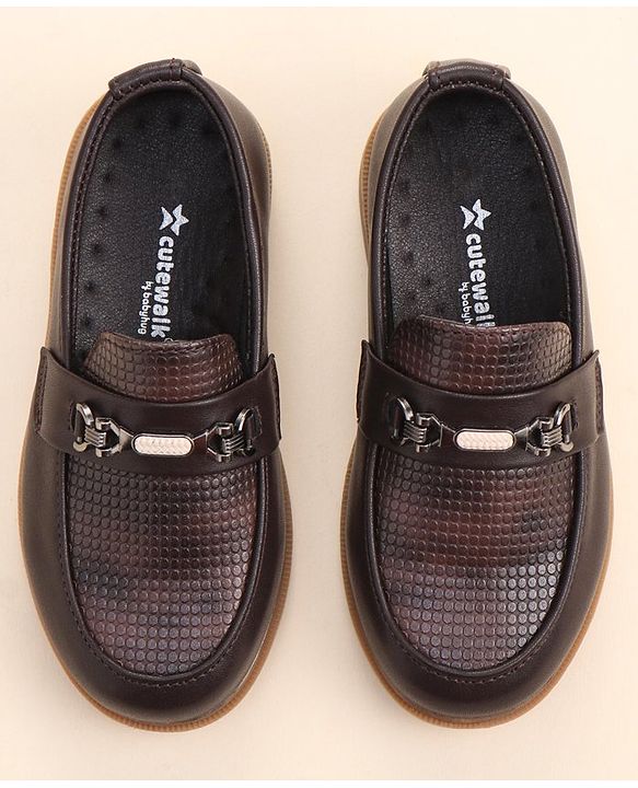 Cute Walk by Babyhug Slip On  Formal Shoes - Brown