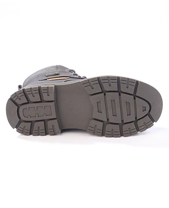 Cute Walk by Babyhug Winter Boots with Lace Up Closure - Grey