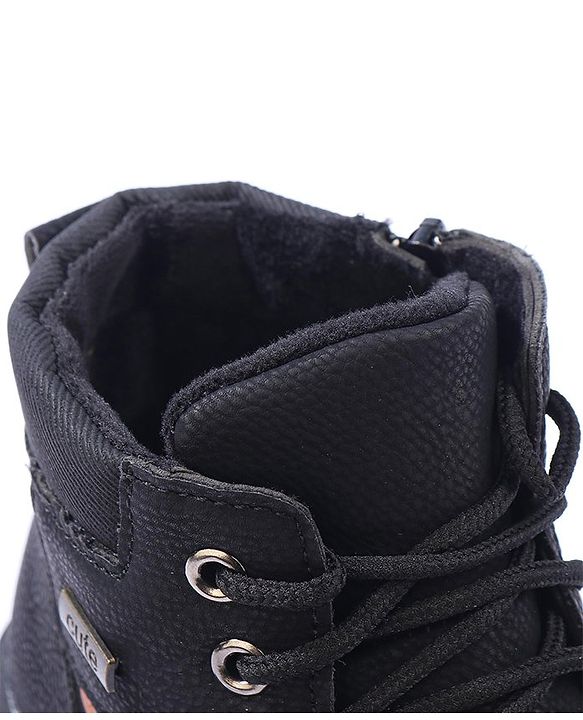 Cute Walk by Babyhug Winter Boots with Lace Up Closure - Black