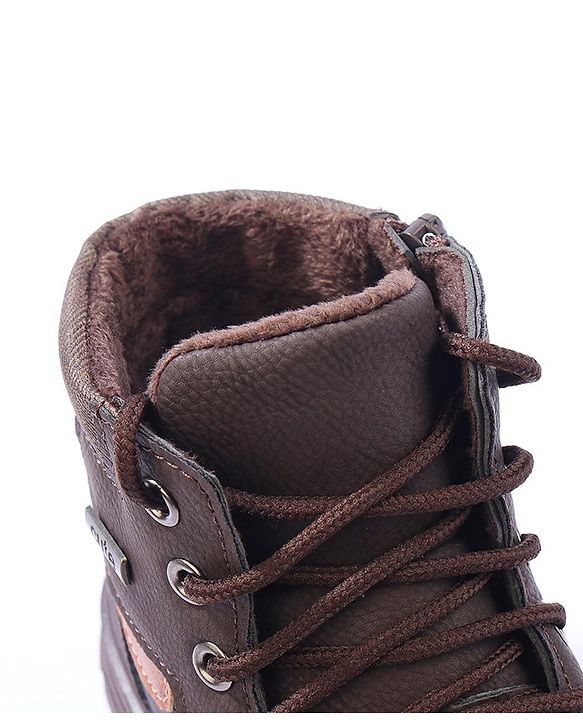 Cute Walk by Babyhug Winter Boots with Lace Up Closure - Brown