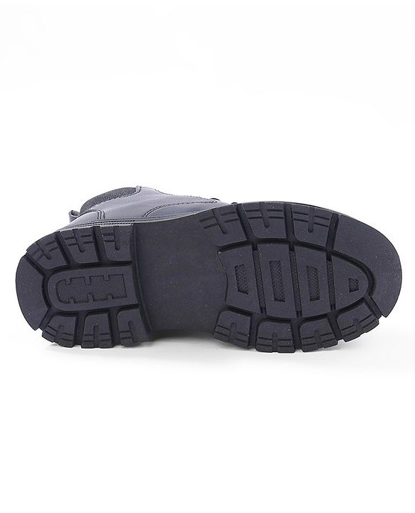 Cute Walk by Babyhug Lace Up  Winter Boots - Black