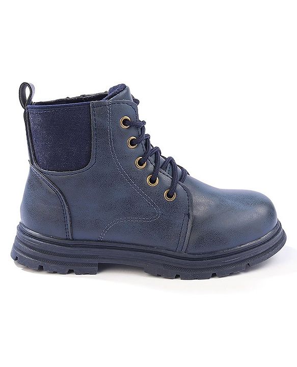 Cute Walk by Babyhug Lace Up  Winter Boots - Black