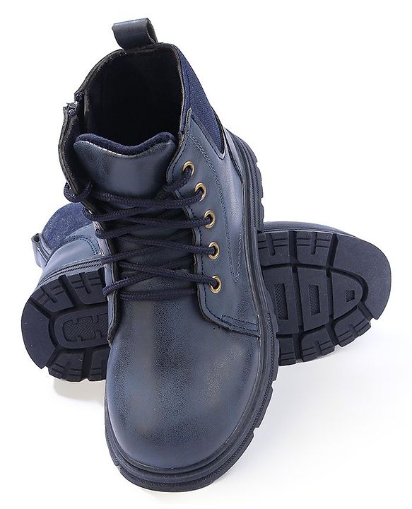 Cute Walk by Babyhug Lace Up  Winter Boots - Black