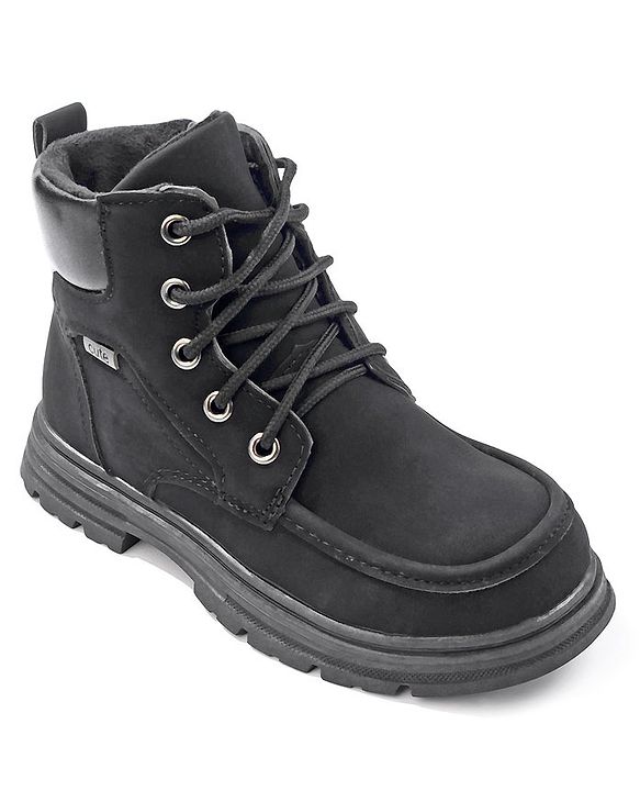 Cute Walk by Babyhug Winter Boots with Lace up Closure - Black
