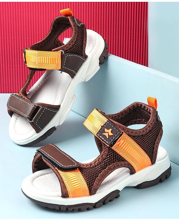 Cute Walk by Babyhug Velcro Closure Sandals - Brown