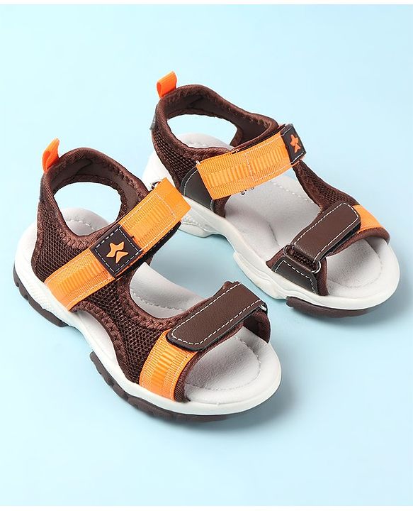 Cute Walk by Babyhug Velcro Closure Sandals - Brown