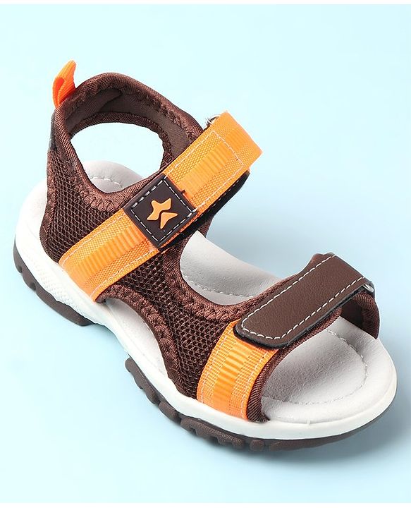 Cute Walk by Babyhug Velcro Closure Sandals - Brown