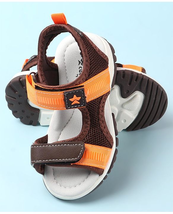 Cute Walk by Babyhug Velcro Closure Sandals - Brown