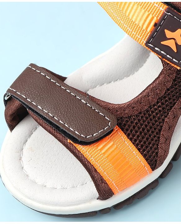 Cute Walk by Babyhug Velcro Closure Sandals - Brown