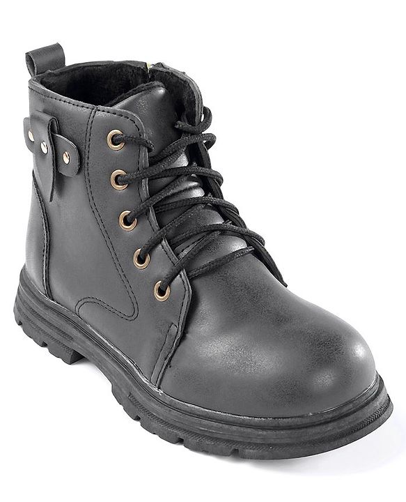 Pine Kids Winter Boots with Lace Up Closure -  Blue